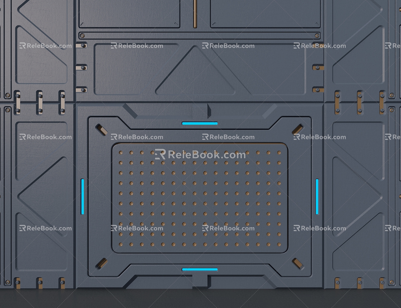 Science and Technology Wall Panel 3d model