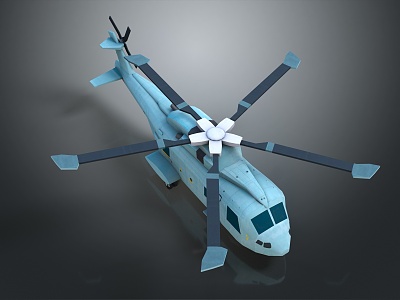 Modern Helicopter Black Hawk Combat Helicopter model