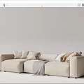 Modern Multiplayer Sofa 3d model