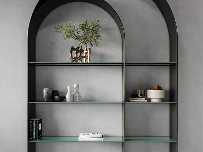 Modern Storage Rack Decorative Cabinet 3d model Modern Storage Rack Decorative Cabinet 3d model