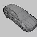 Gray Audi Wagon With Modern Sporty Front Design Sharp Headlights And Golden Rims