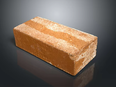 Solid Durable Red Brick Construction Material For Household Home Improvement Projects 3d model