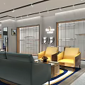 Modern Clothing Store Interior With Stylish Display Racks Comfortable Seating And Elegant Lighting