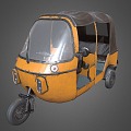 Tricycle Motorcycle 3d model