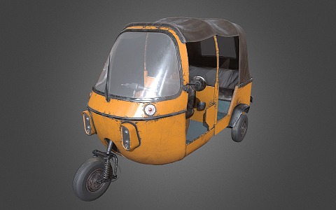 Tricycle Motorcycle 3d model