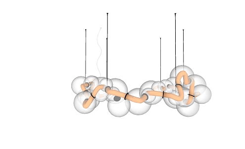 Modern chandelier 3d model