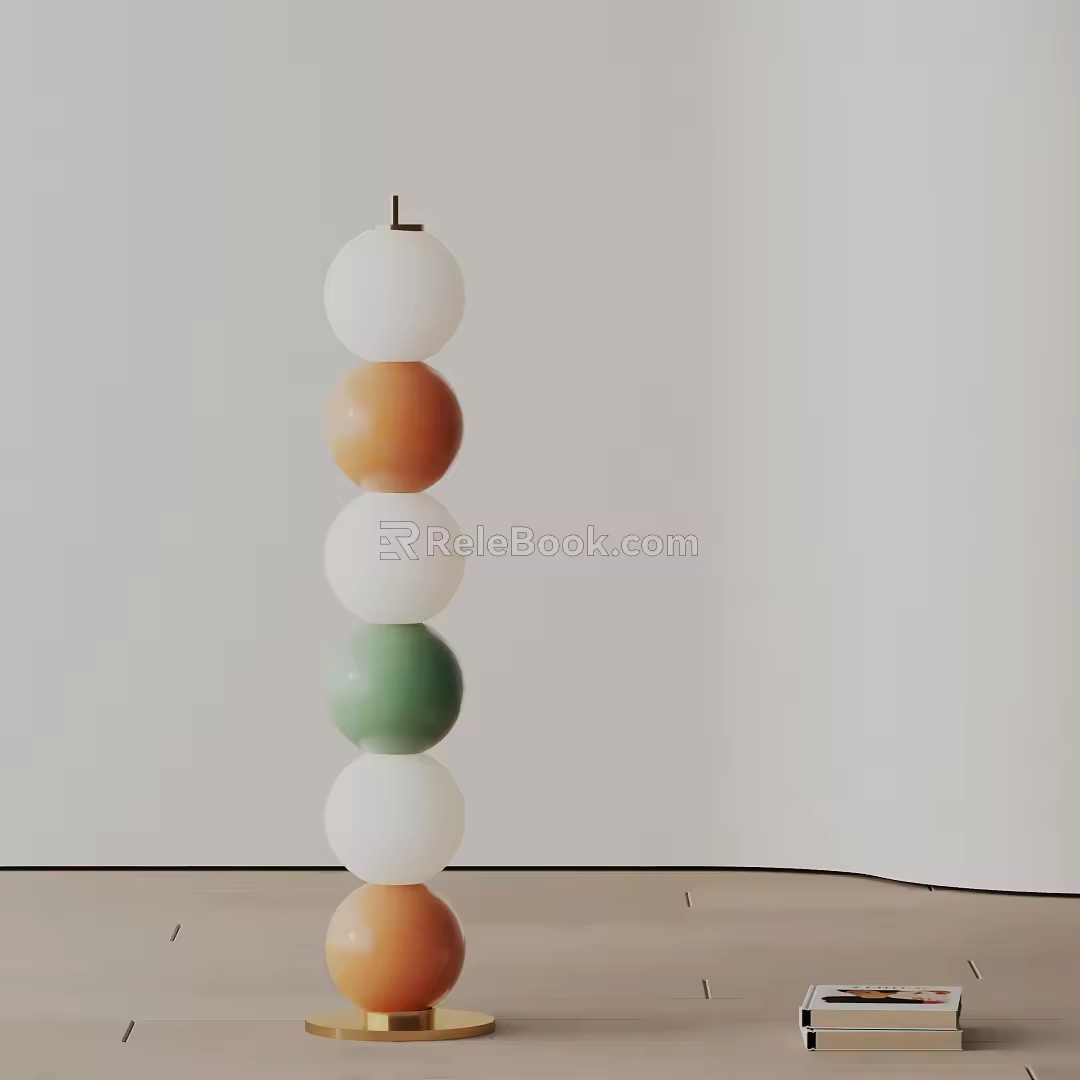Modern floor lamp 3d model
