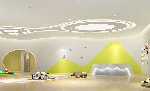 Modern Kindergarten Hall 3d model