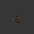 Detailed Realistic Lobster With Long Antennae And Claws On Dark Background