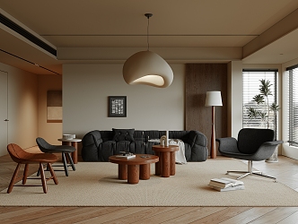 Quiet Living Room Ancient Home Living Room 3d model