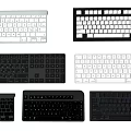 Computer Keyboard Bluetooth Keyboard Mechanical Keyboard Wireless Keyboard Computer Office Equipment 3d model