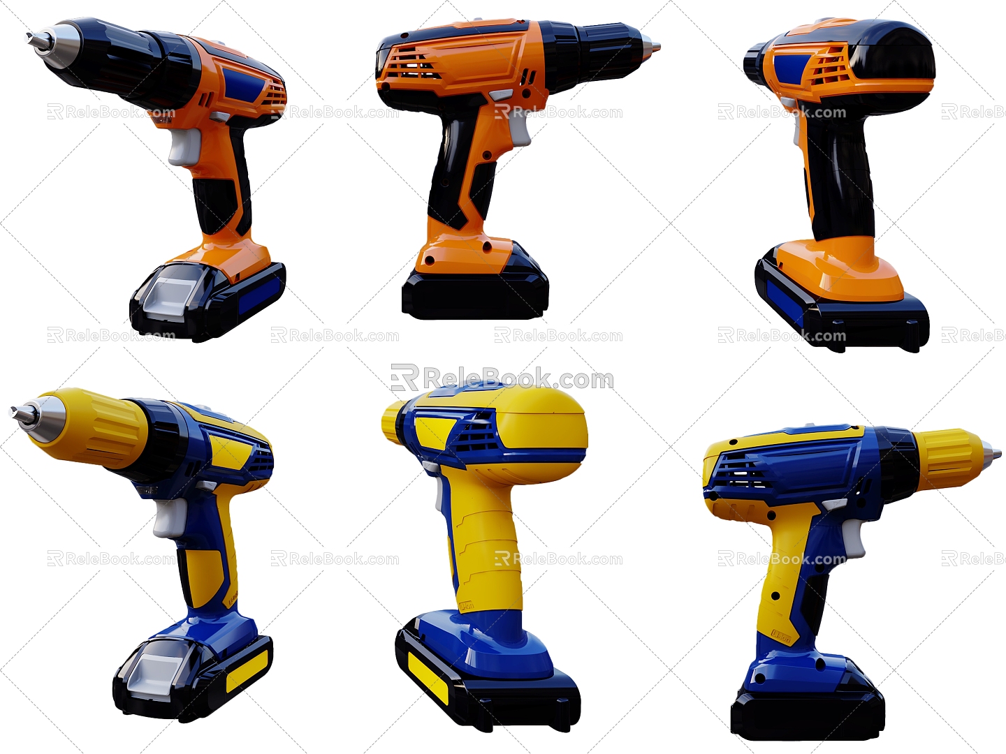 Electric drill tool combination model