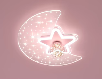 Modern Ceiling Lamp Star Moon Ball Ceiling Lamp 3d model