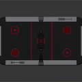 billiard pool table pool cue 3d model