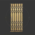 Sturdy Exterior Metal Grille Door With Protective Bars And Secure Design