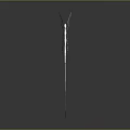 Elegant Decorative Furniture With White Silhouette On Slim Pole Design