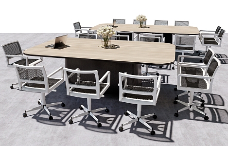 Modern Conference Table and Chair Conference Table 3d model