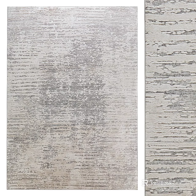 Textured Light Toned Square Rugs For Modern Spaces 3d model