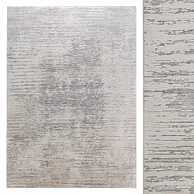 Textured Light Toned Square Rugs For Modern Spaces 3d model
