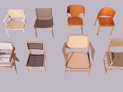 Folk Chair Leisure Chair Rattan Chair Single Chair Outdoor Chair-Silent Chair Single Chair model