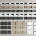 Modern Switch Socket Panel 3d model
