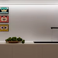 Modern Restaurant Kitchen With White Cabinets Black Oven Green Vegetables And Wooden Stools