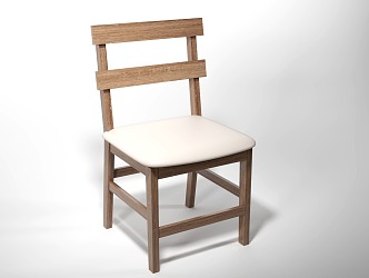 Jane Chinese Restaurant Dining Chair 3d model