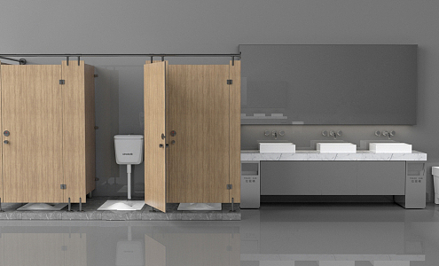 Modern Toilet Public Toilet Public Toilet 3d model