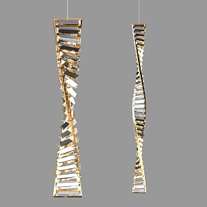 Metal chandelier 3d model