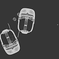 Modern VR Headsets Design With Black Head Straps And Transparent Lenses For Immersive Computer Experience