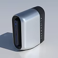 Alpha Pro Silver Black Mini PC Featuring Modern Sleek Design And Blue Indicator Light