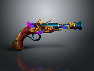 Retro Pistol Retro Gun Short Gun Pistol Modern Weapon Hot Weapon Hot Weapon Gun Military 3d model