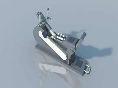Hinged Door Metal Hinge Mechanism With Sturdy Adjustable Precision Components 3d model