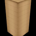 Elegant Modern Table Lamp With Beige Marble Texture And Minimalist Design