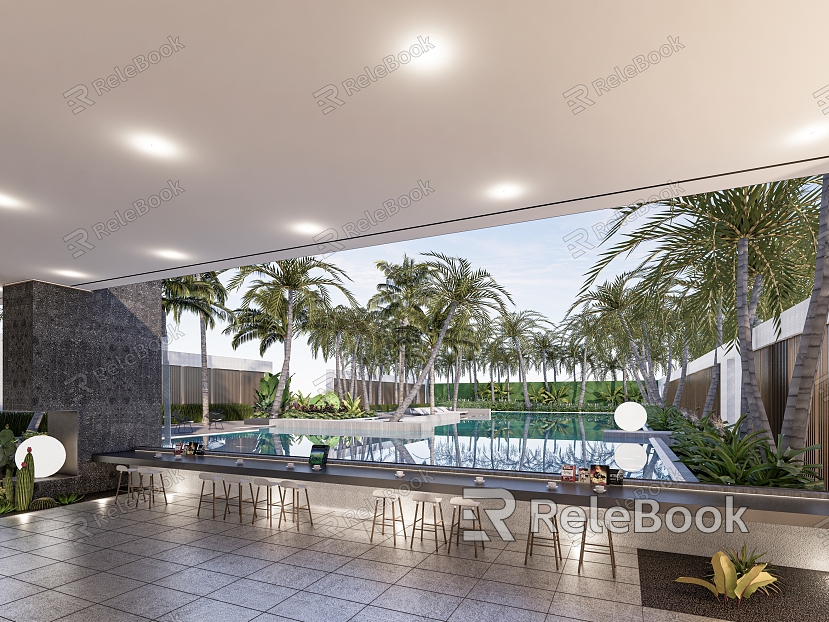 Modern Swimming Pool Tropical Landscape Swimming Pool Tropical Plants Landscape Gallery model