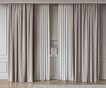 Modern Curtains 3d model