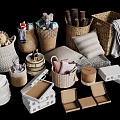 Woven Storage Baskets with Lids Organizing Toys Clothes and Home Items