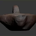 Reddish Brown Clay Vessel With Textured Surface And Two Functional Holes