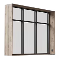 Intricate Carved Window Design With Wooden Frame And Geometric Patterns