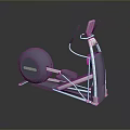 Home Fitness Elliptical Machine With Metal Frame And Digital Control Panel