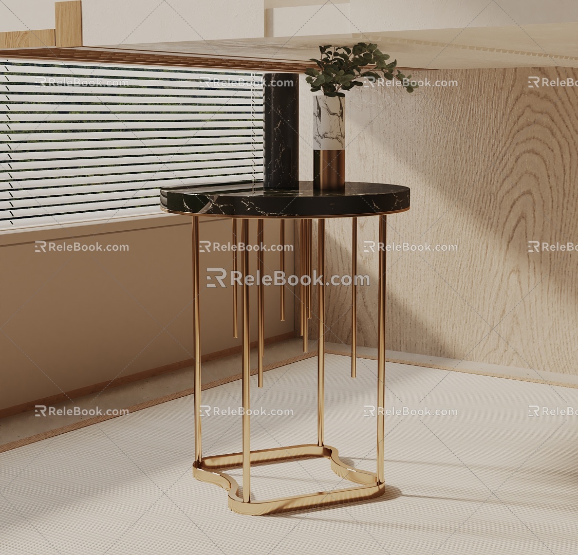 Modern bedside table 3d model