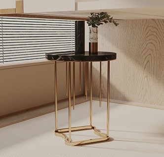 Modern bedside table 3d model