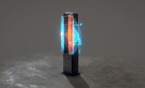 modern heater sci-fi fan convection heater 3d model