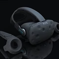 Vive VR Headset With Controllers For Immersive Virtual Reality Experience