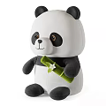 Cute Stuffed Animal Toys Deer Rabbit Panda Squirrel Holding Carrot Leaf and Acorn