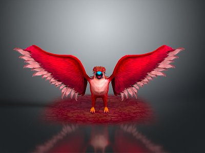 bird game animal cartoon animal realistic animal 3d model