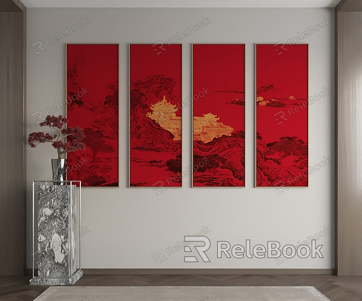 New Chinese Decorative Painting model