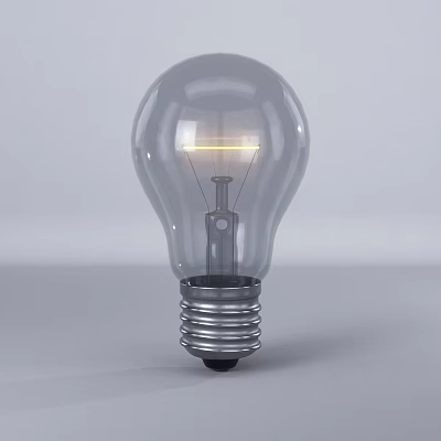 Modern light bulb 3d model Modern light bulb 3d model