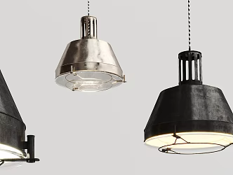 Industrial LOFT chandelier metal chandelier 3d model