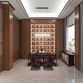 New Chinese-style private room box 3d model